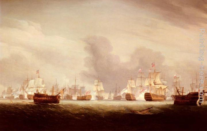 Thomas Whitcombe The Battle Of The Glorious 1st Of June 1794